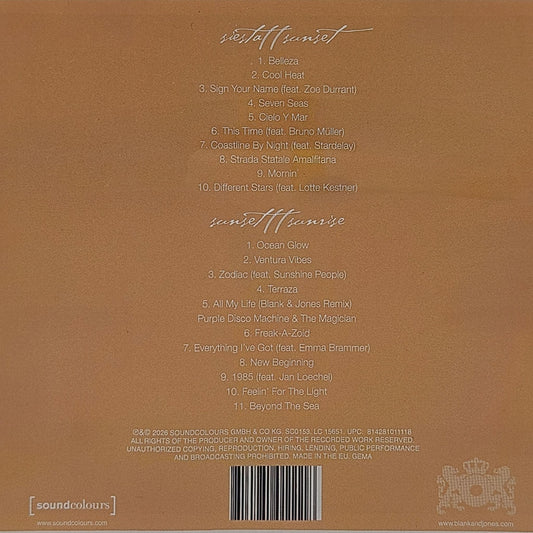 CD Album Blank & Jones Relax Edition Sixteen handsigniert Limited Edition Germany 2026 Hinteransicht