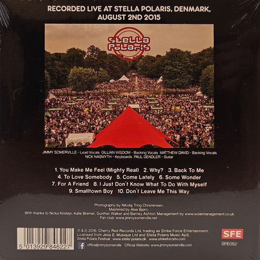 CD Album Jimmy Somerville Live and Acoustic at Stella Polaris Limited Edition UK 2016 Hinteransicht