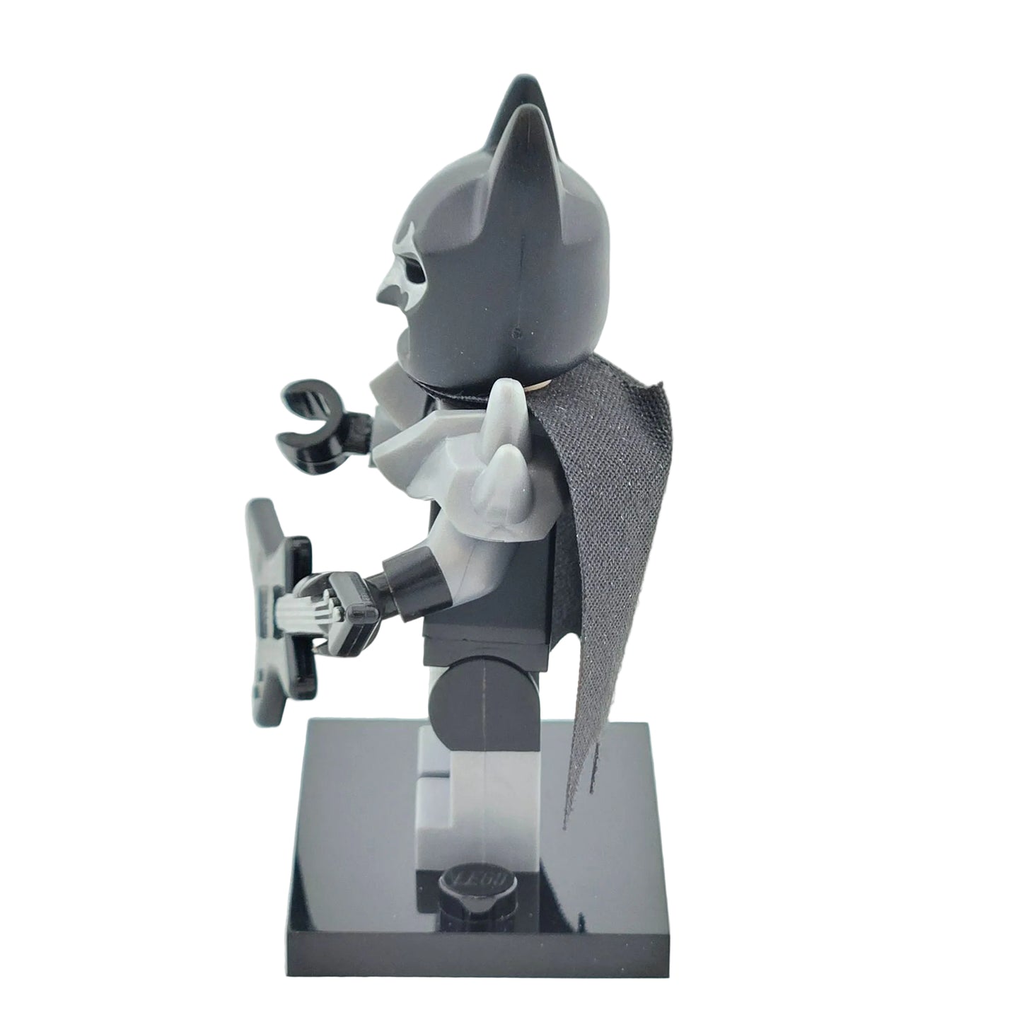 LEGO Minifigures 71017 The Batman Movie Minifigur Glam Metal Batman Seitenansicht links