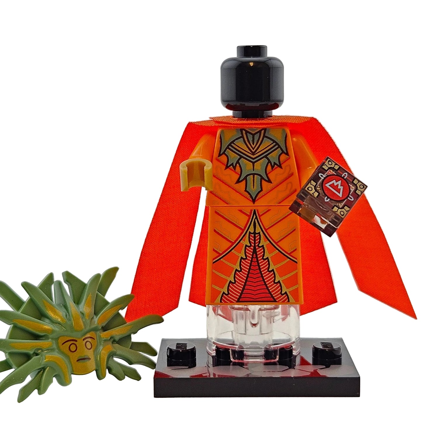 LEGO Minifiguren 71047 Dungeons and Dragons Figur The Lady of Pain Herrscherin der Schmerzen Vorderansicht ohne Maske aufgesetzt