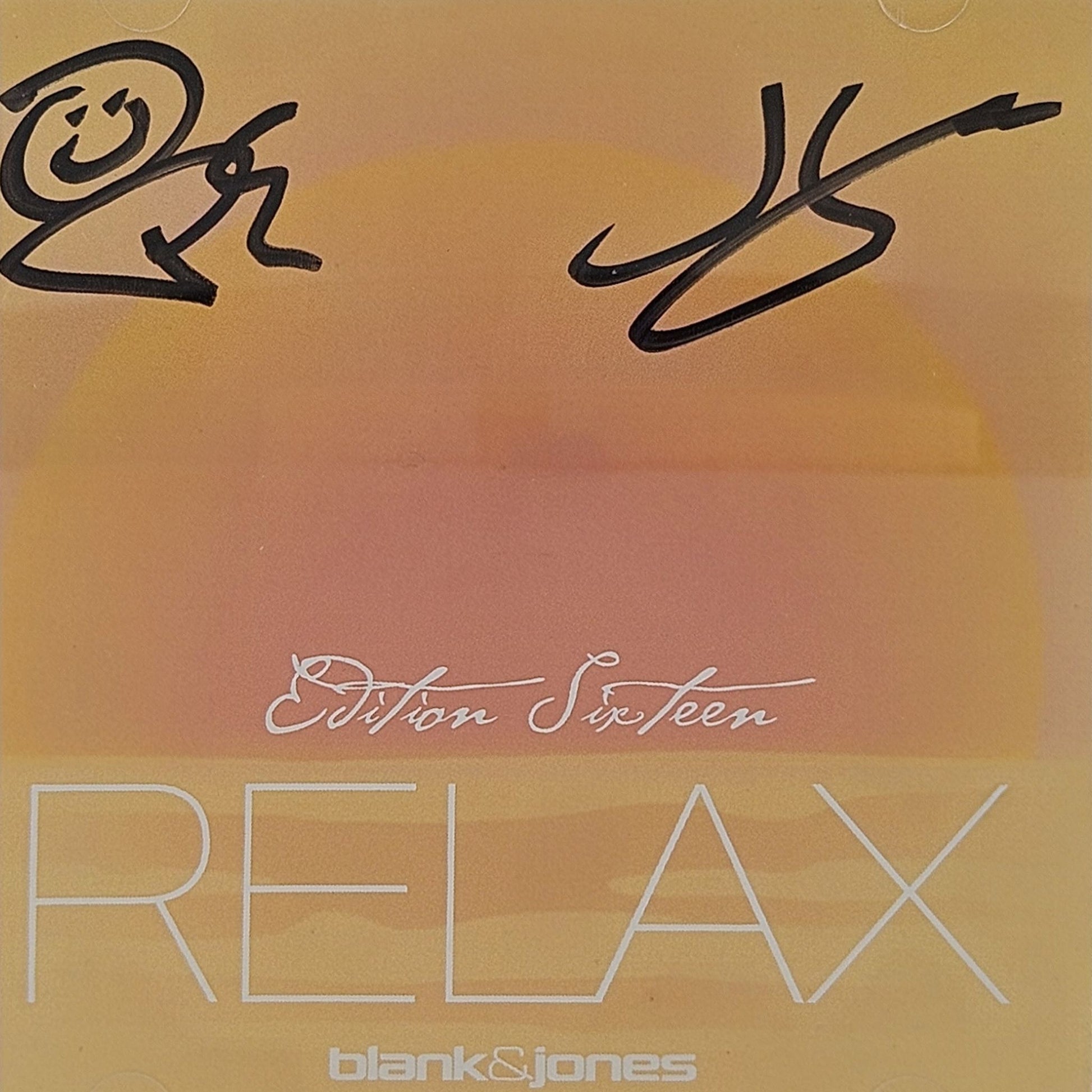 CD Album Blank & Jones Relax Edition Sixteen handsigniert Limited Edition Germany 2026 Vorderansicht