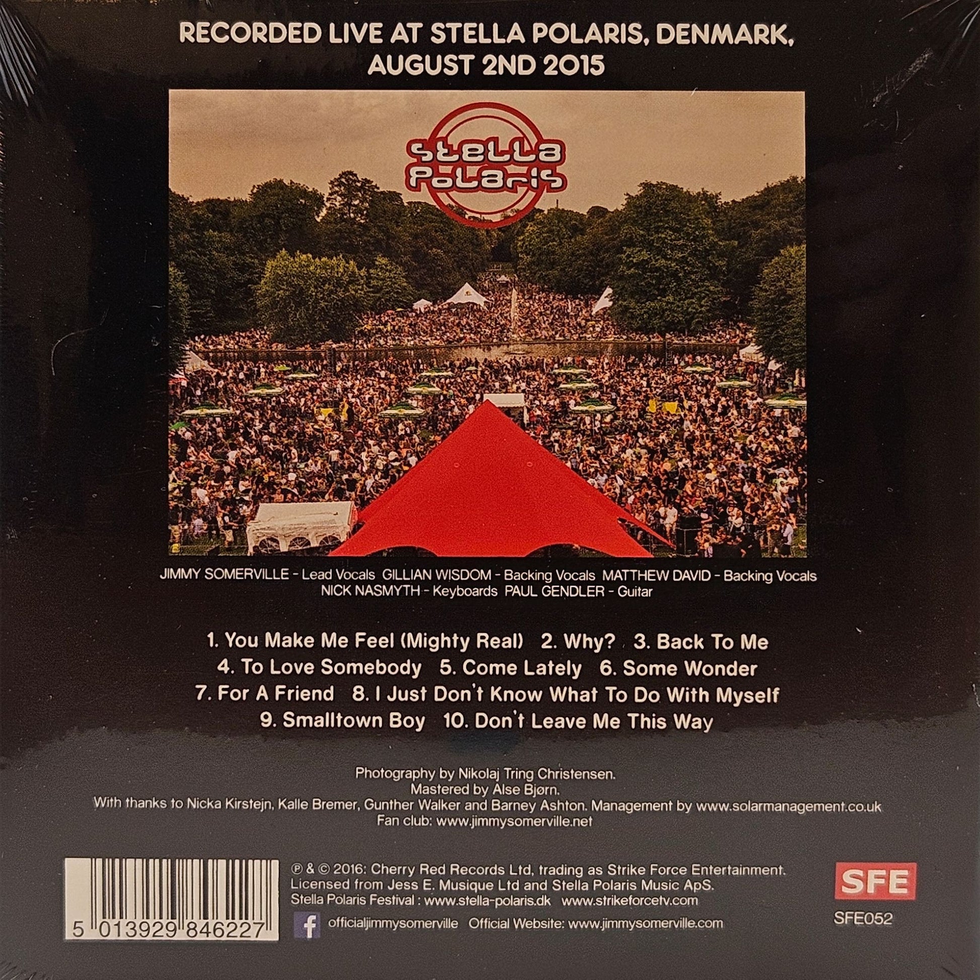 CD Album Jimmy Somerville Live and Acoustic at Stella Polaris Limited Edition UK 2016 Hinteransicht