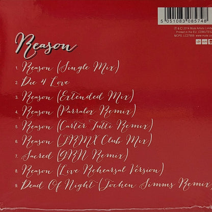 CD Single Erasure Reason EU 2014 Hinteransicht