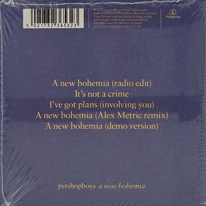 CD Single Pet Shop Boys A New Bohemia Germany 2024 Hinteransicht