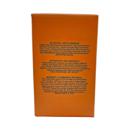 Käthe Wohlfahrt Duftl Nikolaus 105-508, Limitierte Auflage Nr. 7420 von 10000, Box Seitenansicht mit Warntext