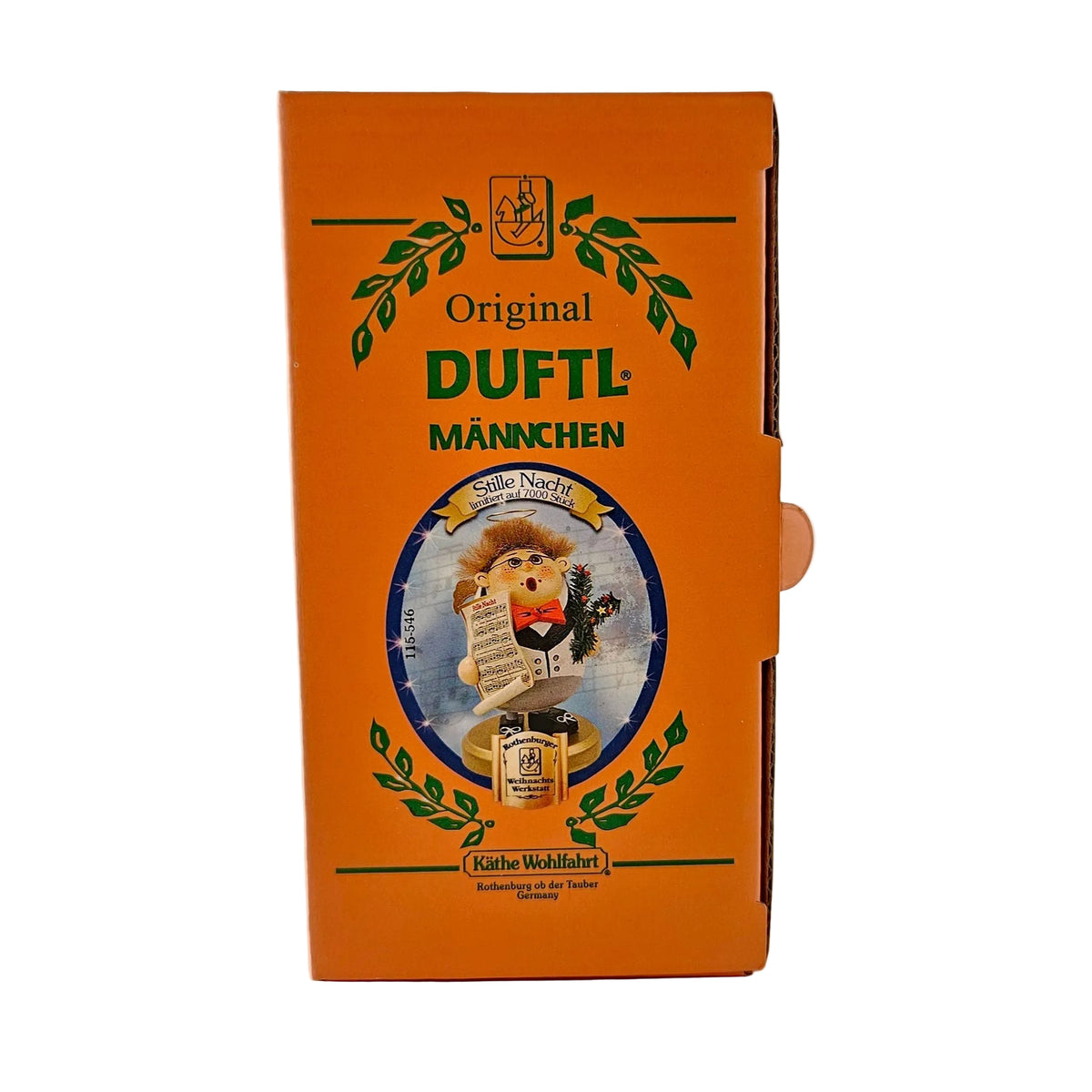 Käthe Wohlfahrt Duftl Stille Nacht 115-564, Limitierte Auflage Nr. 1725 von 7000, Ansicht Box von vorne mit Abbildung vom Duftl