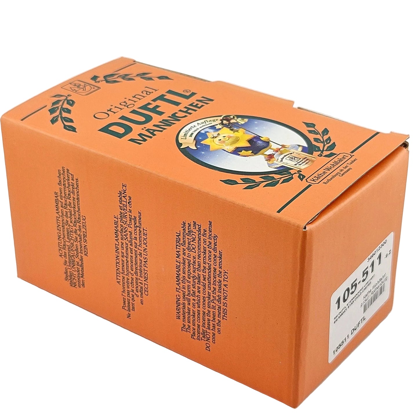 Käthe Wohlfahrt Duftl Männchen Sternenkind (Limitierte Auflage Nr. 6159 von 10000) – Box Seitenansicht links