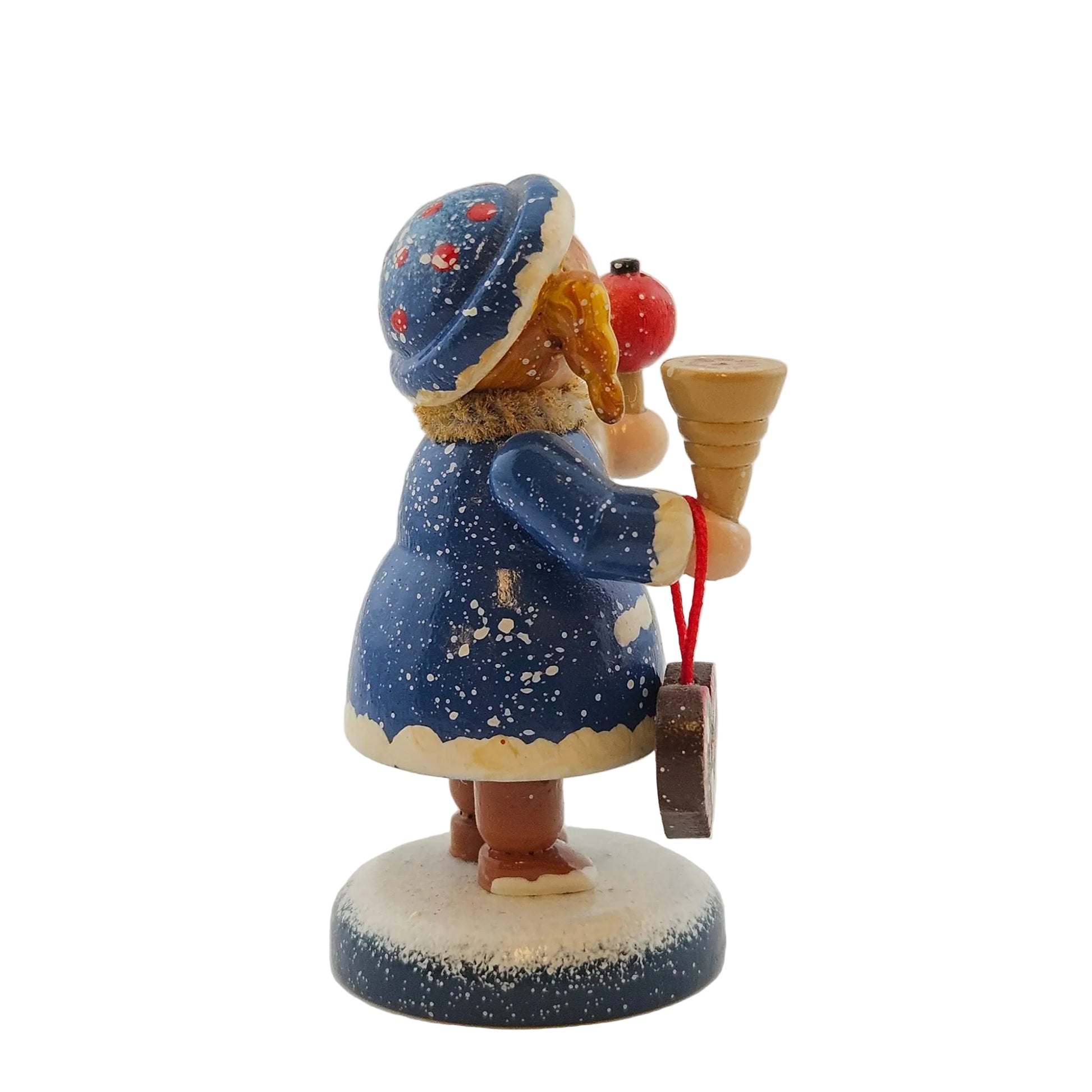 Käthe Wohlfahrt Mädchen mit Leckereien Weihnachtsmarkt, Rechte Seitenansicht