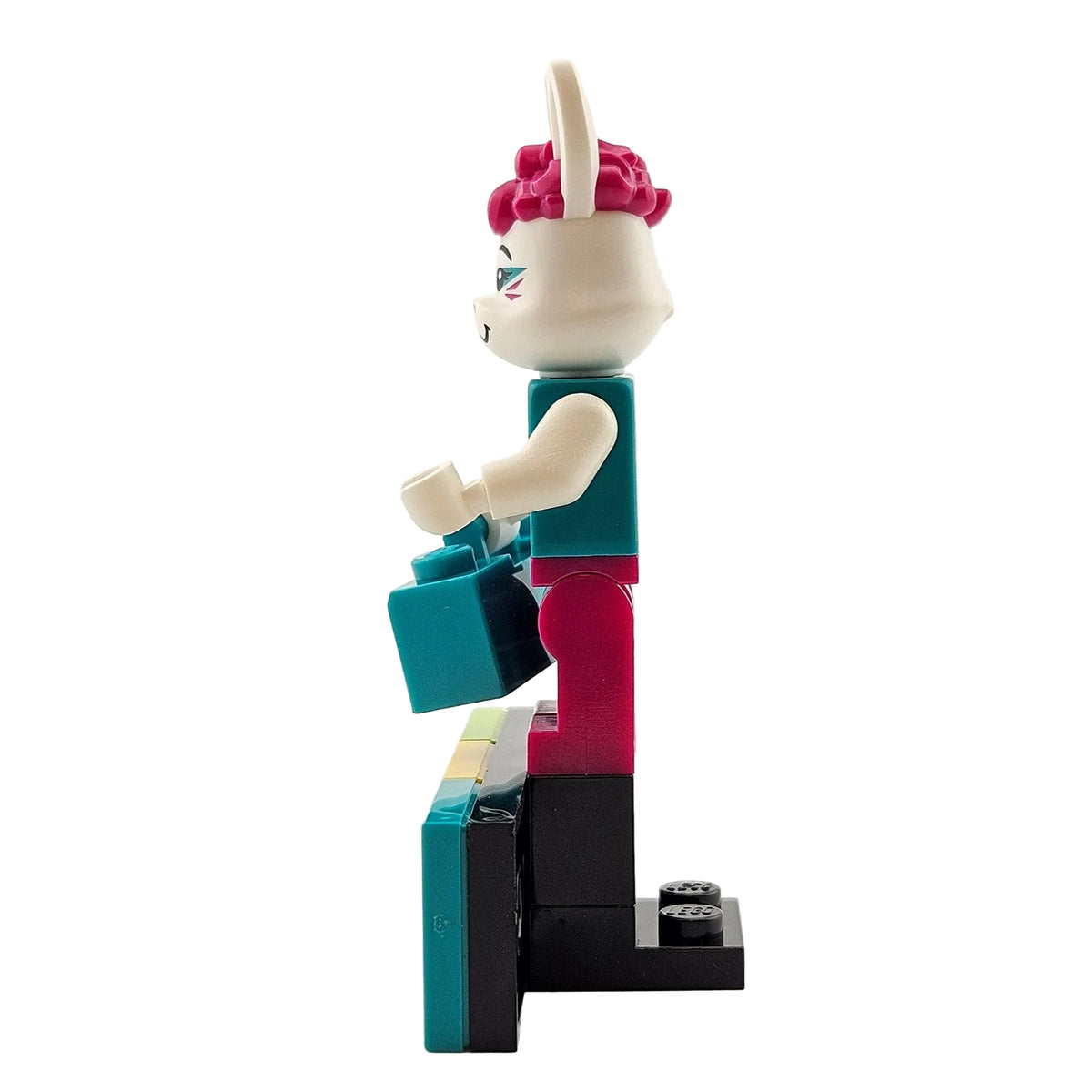 LEGO Zinifigures 43101 Vidiyo Series 1 Minifigur Bunny Dancer Hase Tänzer Seitenansicht links