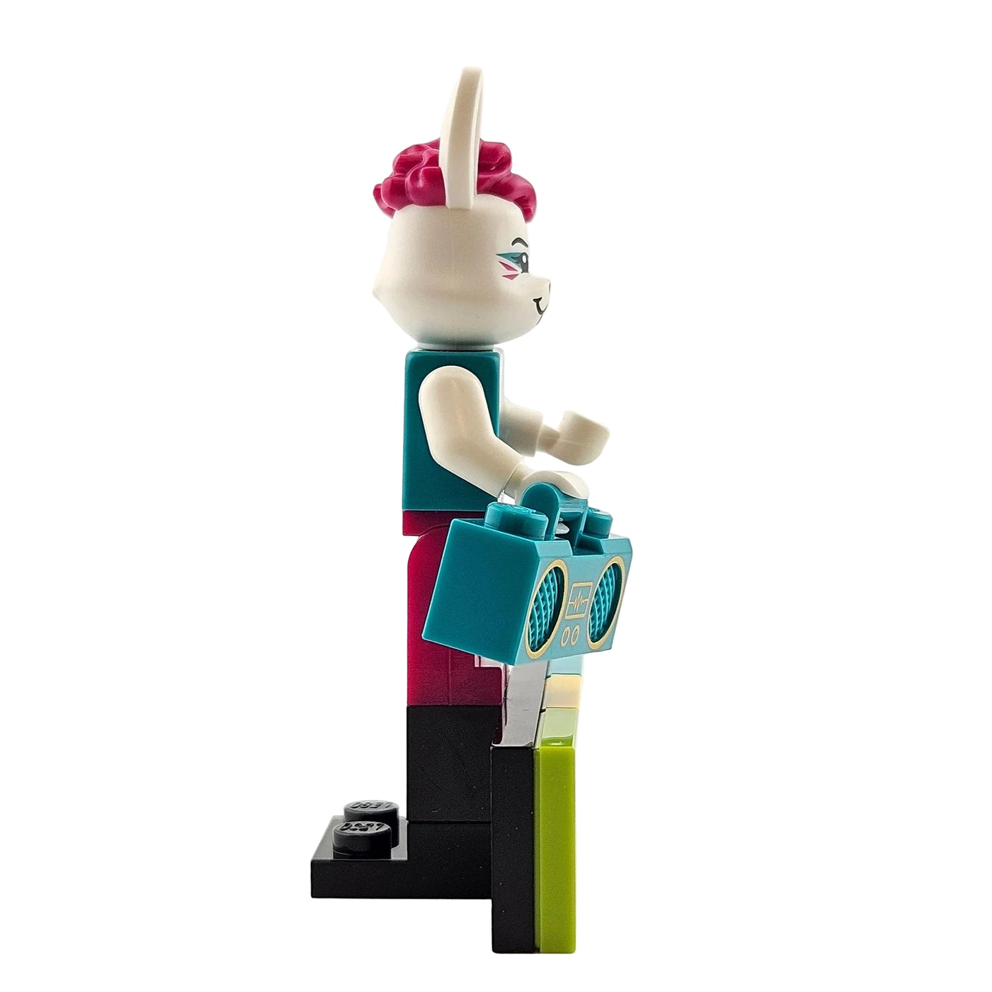 LEGO Minifigures 43101 Vidiyo Series 1 Minifigur Bunny Dancer Hase Tänzer Seitenansicht rechts