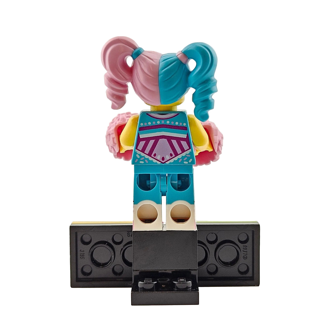 LEGO Minifigures 43101 Vidiyo Series 1 Minifigur Cotton Candy Cheerleader Hinteransicht