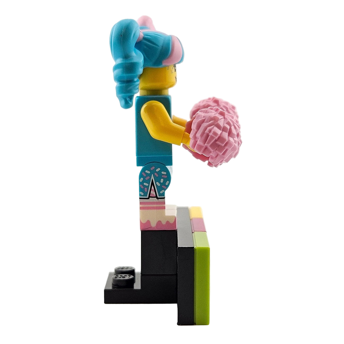 LEGO Minifigures 43101 Vidiyo Series 1 Minifigur Cotton Candy Cheerleader Seitenansicht rechts