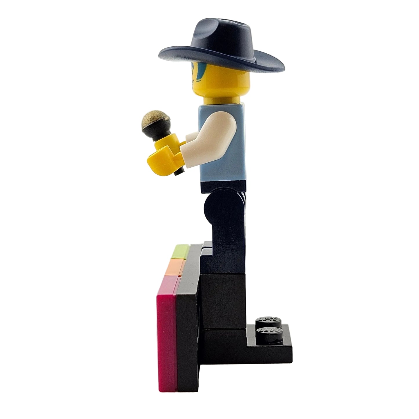 LEGO Minifigures 43101 Vidiyo Series 1 Minifigur Discowboy Disco Cowboy Seitenansicht links