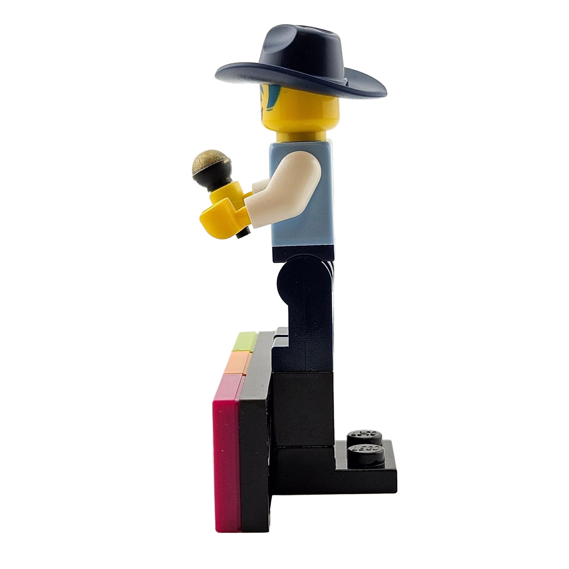 LEGO Minifigures 43101 Vidiyo Series 1 Minifigur Discowboy Disco Cowboy Seitenansicht links