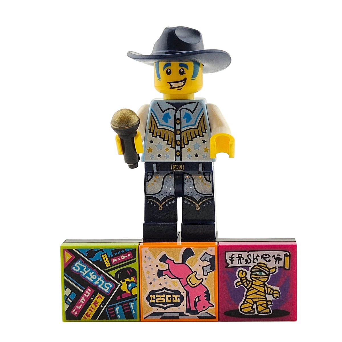 LEGO Minifigures 43101 Vidiyo Series 1 Minifigur Discowboy Disco Cowboy Vorderansicht
