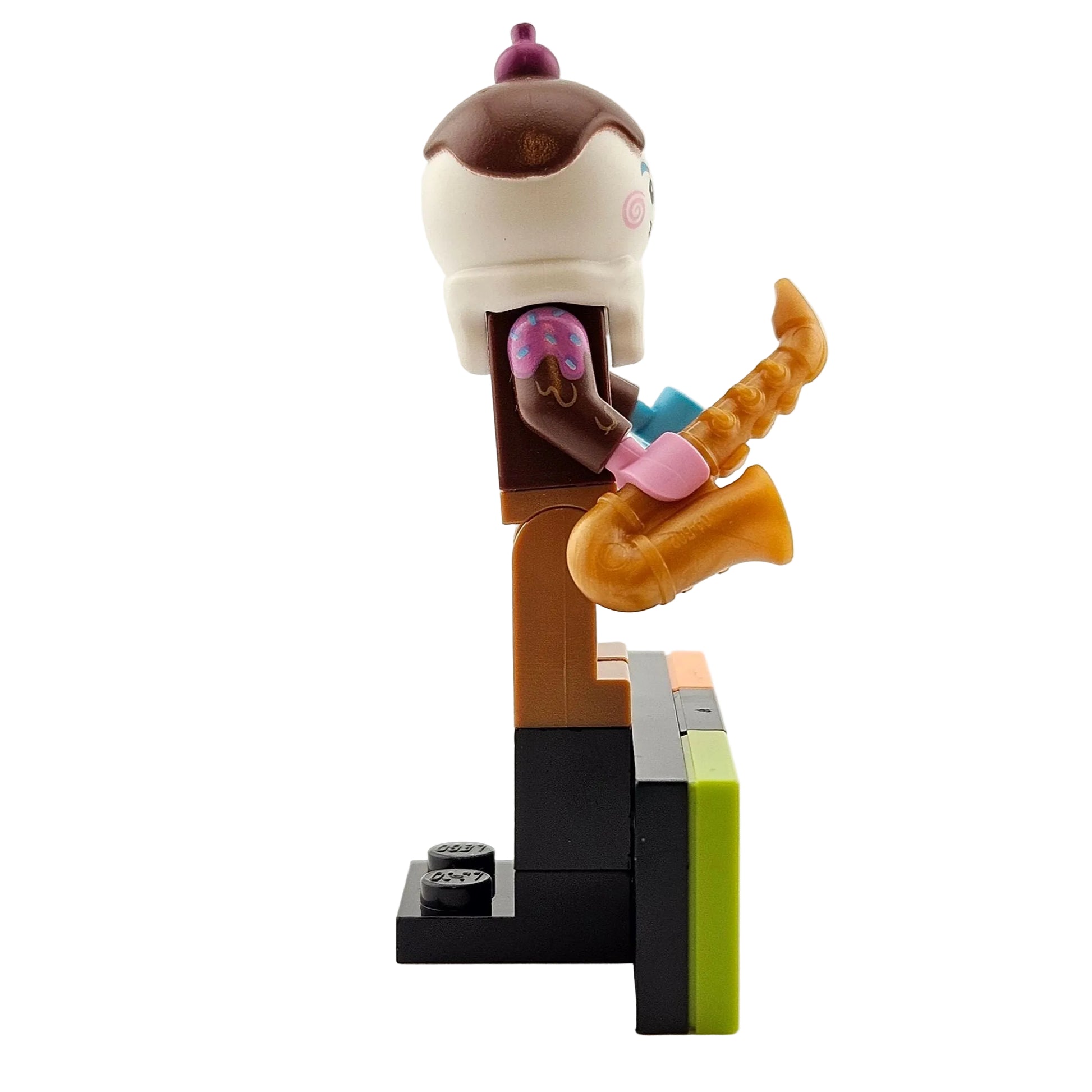 LEGO Minifigures 43101 Vidiyo Series 1 Minifigur Ice Cream Saxophonist Seitenansicht rechts
