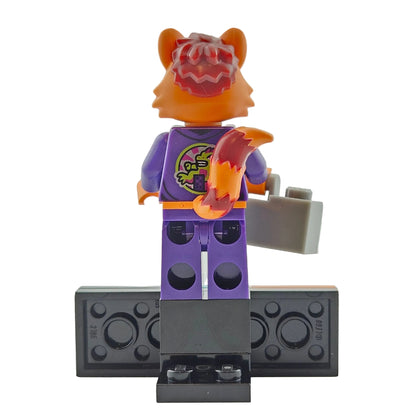 LEGO Minifigures 43101 Vidiyo Series 1 Minifigur Red Panda Dancer Roter Panda Tänzer Hinteransicht