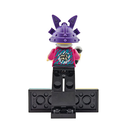 LEGO Minifigures 43101 Vidiyo Series 1 Minifigur Samurapper Samurai Rapper Hinteransicht