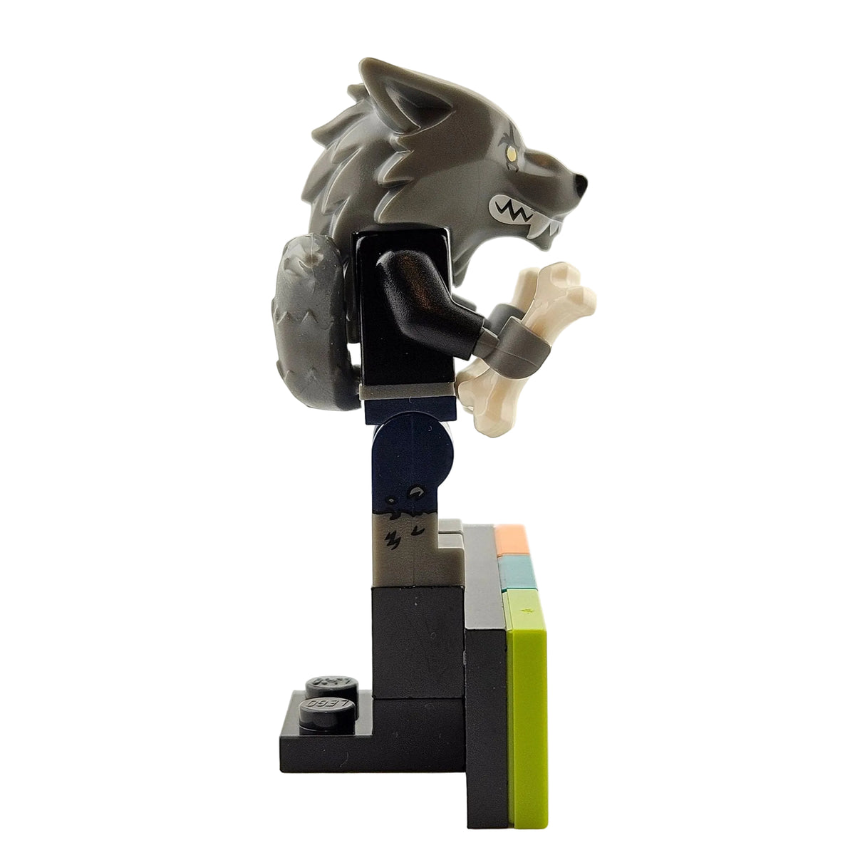 LEGO Minifigures 43101 Vidiyo Series 1 Minifigur Werewolf Drummer Werwolf Seitenansicht rechts