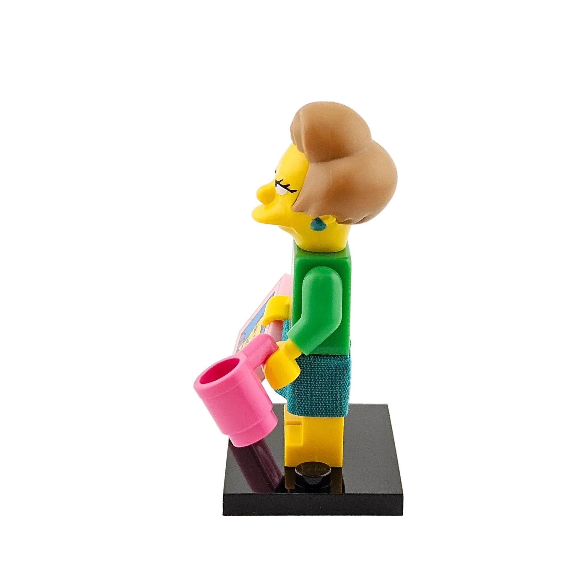 LEGO Minifigures 71009 The Simpsons Series 2 Minifigur Edna Krabappel Seitenansicht links