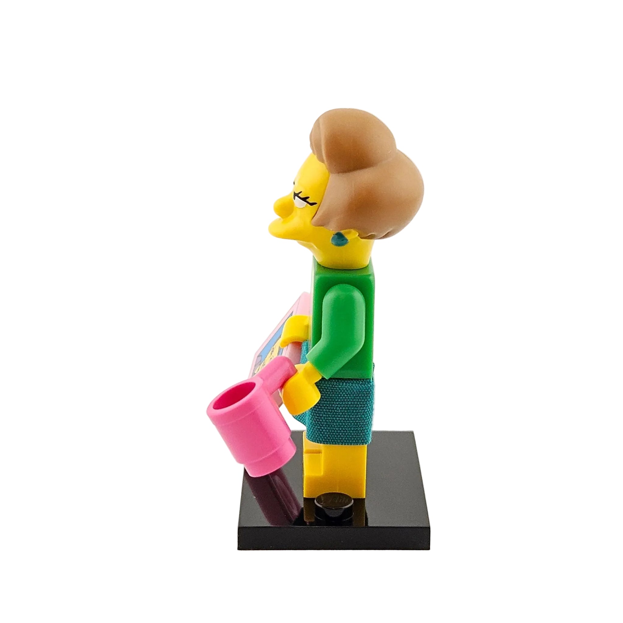 LEGO Minifigures 71009 The Simpsons Series 2 Minifigur Edna Krabappel Seitenansicht links