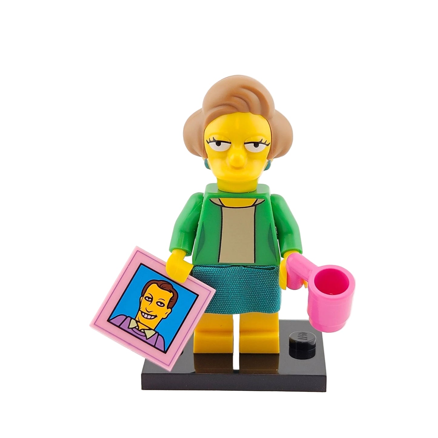 LEGO Minifigures 71009 The Simpsons Series 2 Minifigur Edna Krabappel Vorderansicht