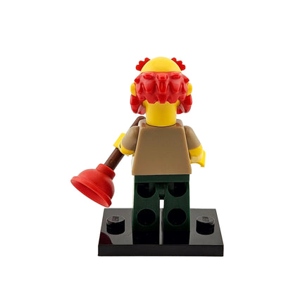 LEGO Minifigures 71009 The Simpsons Series 2 Minifigur Groundskeeper Willie Hausmeister Hinteransicht