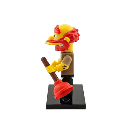 LEGO Minifigures 71009 The Simpsons Series 2 Minifigur Groundskeeper Willie Hausmeister Seitenansicht links