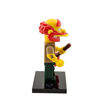 LEGO Minifigures 71009 The Simpsons Series 2 Minifigur Groundskeeper Willie Hausmeister Seitenansicht rechts