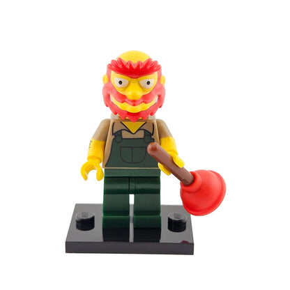 LEGO Minifigures 71009 The Simpsons Series 2 Minifigur Groundskeeper Willie Hausmeister Vorderansicht