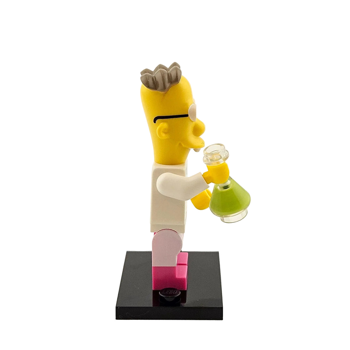 LEGO Minifigures 71009 The Simpsons Series 2 Minifigur Professor Frink Seitenansicht rechts