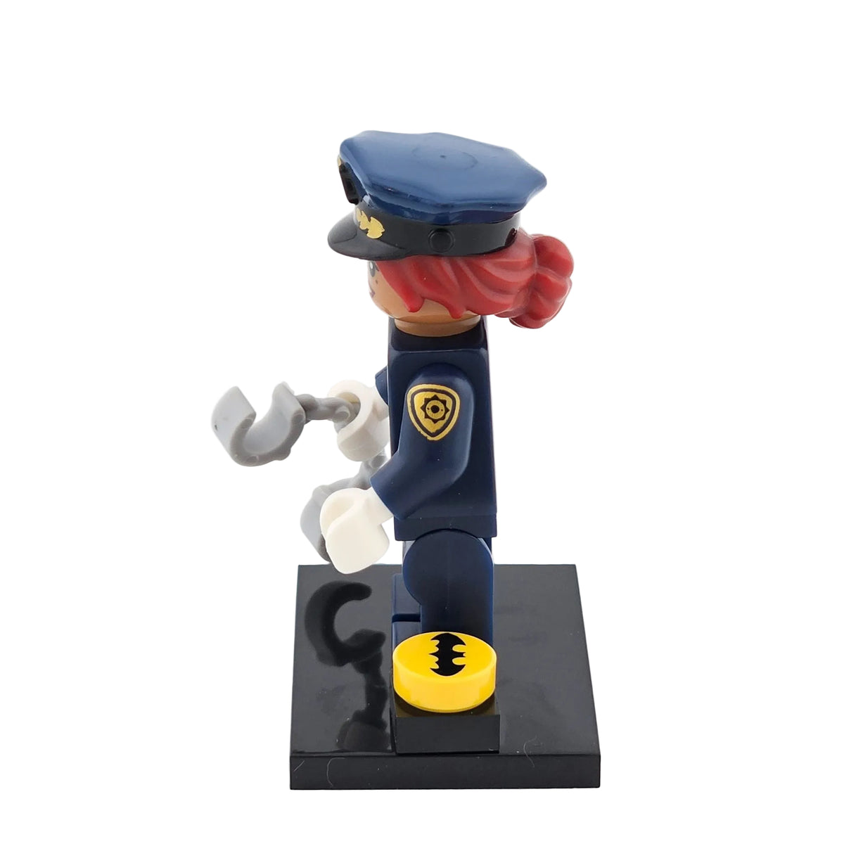 LEGO Minifigures 71017 The Batman Movie Minifigur Barbara Gordon Polizei Seitenansicht links