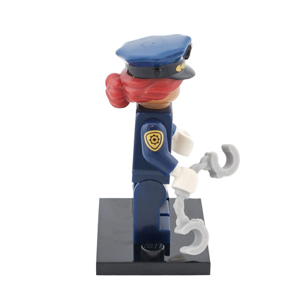 LEGO Minifigures 71017 The Batman Movie Minifigur Barbara Gordon Polizei Seitenansicht rechts