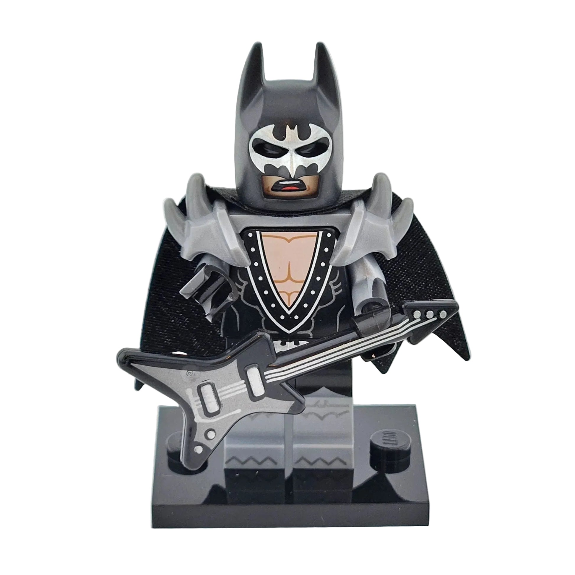 LEGO Minifigures 71017 The Batman Movie Minifigur Glam Metal Batman Vorderansicht