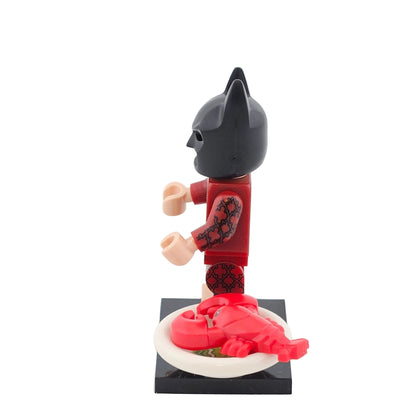 LEGO Minifigures 71017 The Batman Movie Minifigur Lobster Lovin Batman Seitenansicht links