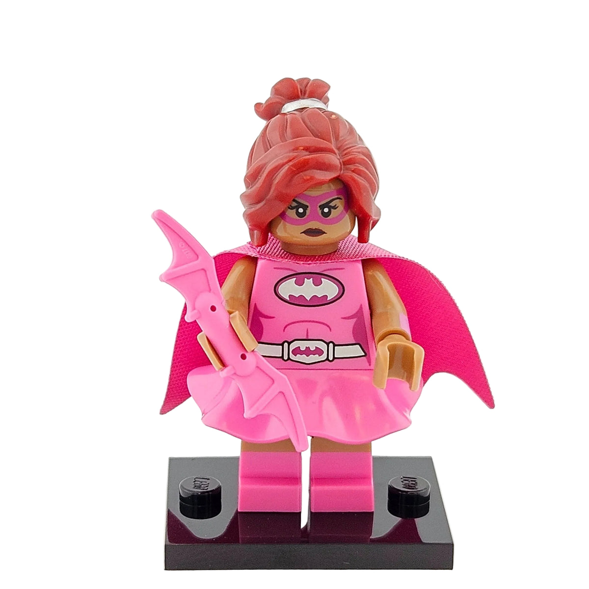 LEGO Minifigures 71017 The Batman Movie Minifigur Pink Power Batgirl Vorderansicht