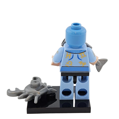 LEGO Minifigures 71017 The Batman Movie Minifigur Zodiac Master Hinteransicht