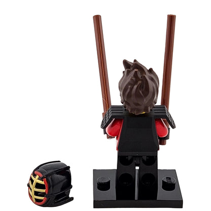 LEGO Minifigures 71019 The Ninjago Movie Minifigur Kai Kendo Hinteransicht