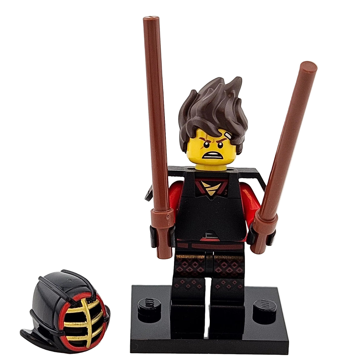 LEGO Minifigures 71019 The Ninjago Movie Minifigur Kai Kendo vorne ohne Helm
