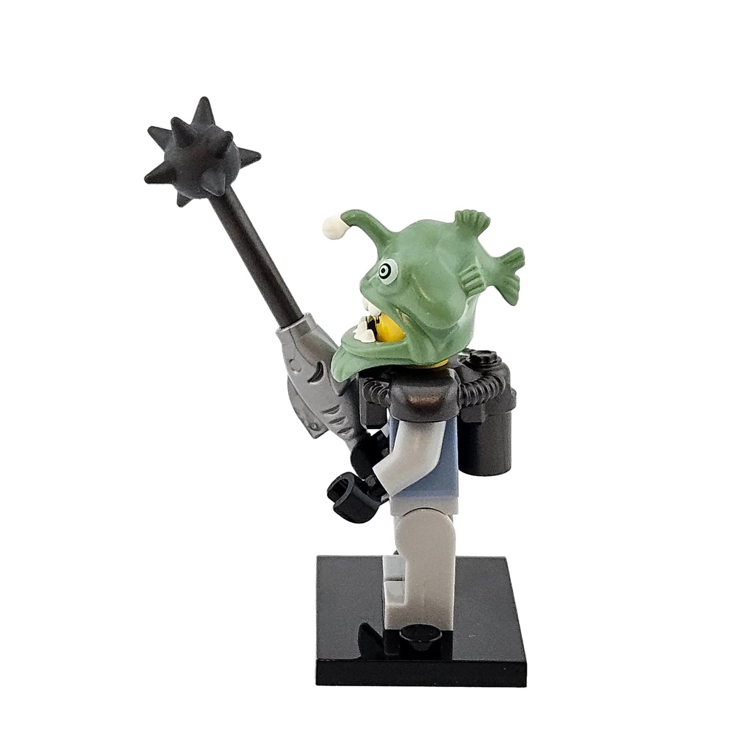 LEGO Minifigures 71019 The Ninjago Movie Minifigur Shark Army Angler Seitenansicht links