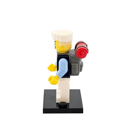 LEGO Minifigures 71019 The Ninjago Movie Minifigur Zane Seitenansicht links