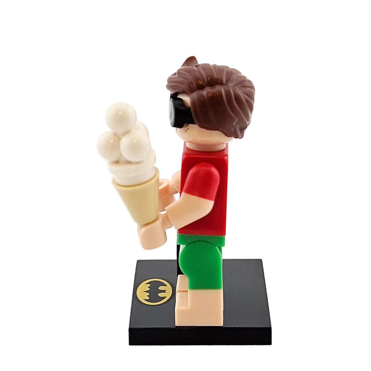 LEGO Minifigures 71020 The Batman Movie 2 Minifigur Vacation Robin Seitenansicht links