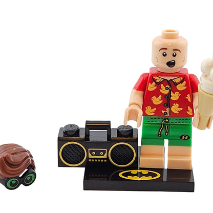 LEGO Minifigures 71020 The Batman Movie 2 Minifigur Vacation Robin vorne ohne Maske
