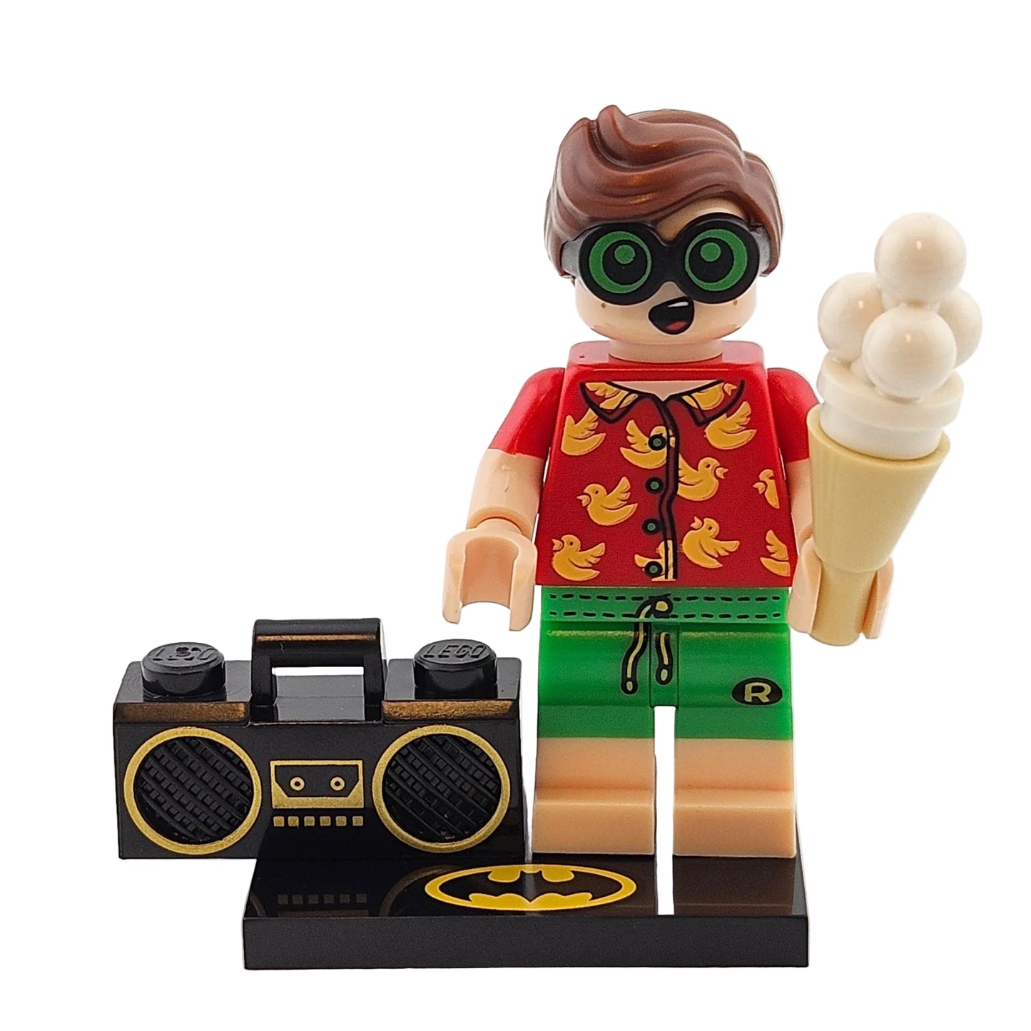 LEGO Minifigures 71020 The Batman Movie 2 Minifigur Vacation Robin Vorderansicht