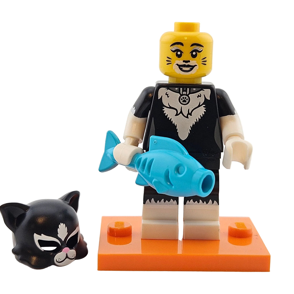 LEGO Minifigures 71021 Series 18 Minifigur Cat Costume Girl Mädchen mit Katzenkostüm zweites Gesicht