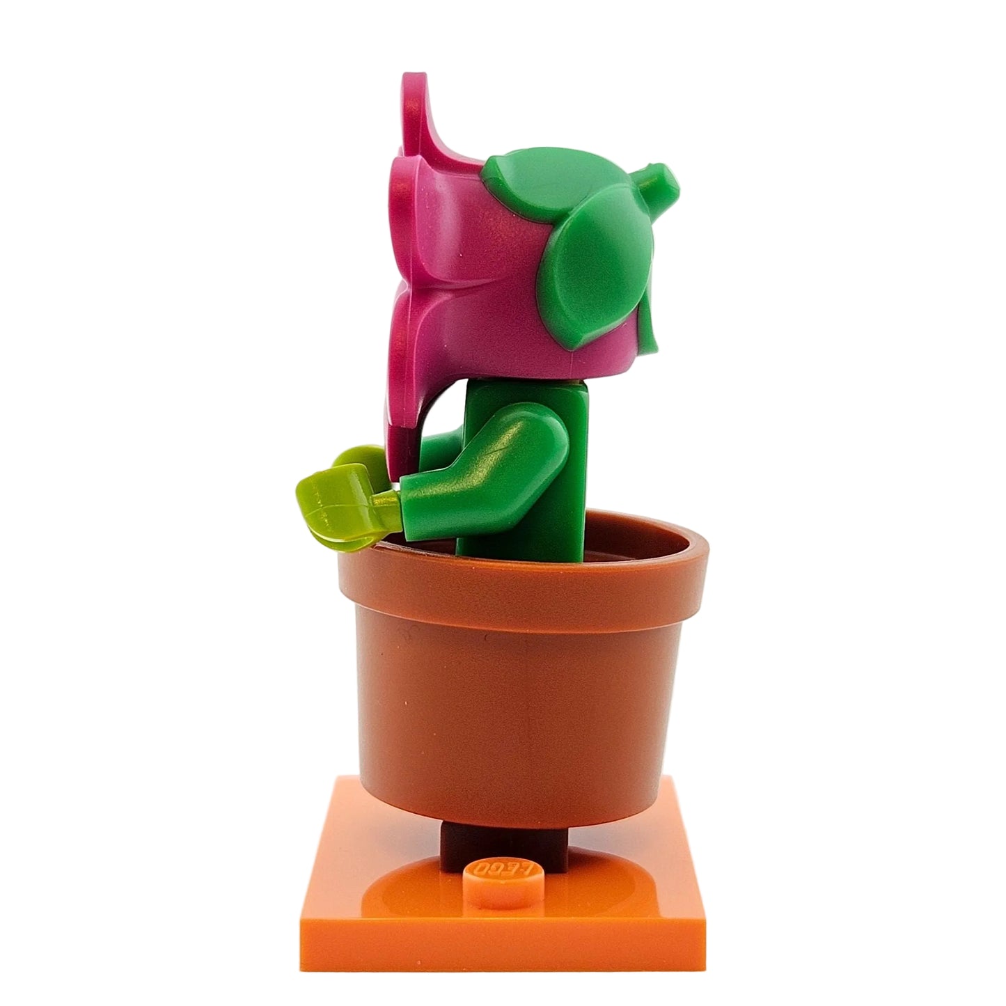 LEGO Minifigures 71021 Series 18 Minifigur Flower Pot Girl Blumentopf Mädchen Seitenansicht links