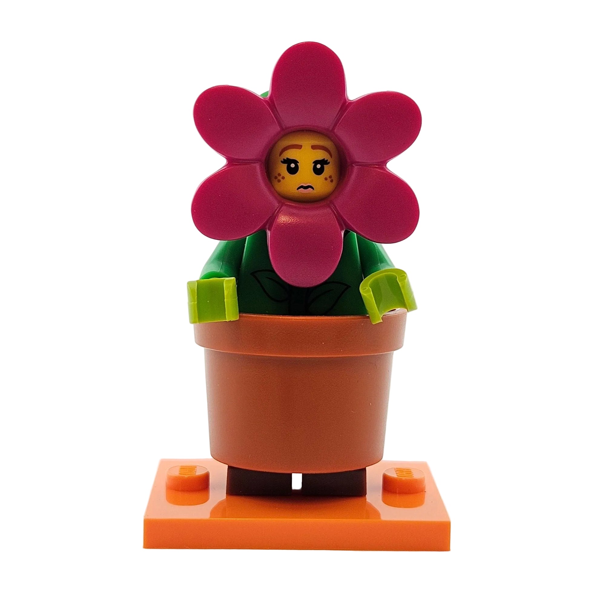 LEGO Minifigures 71021 Series 18 Minifigur Flower Pot Girl Blumentopf Mädchen Vorderansicht