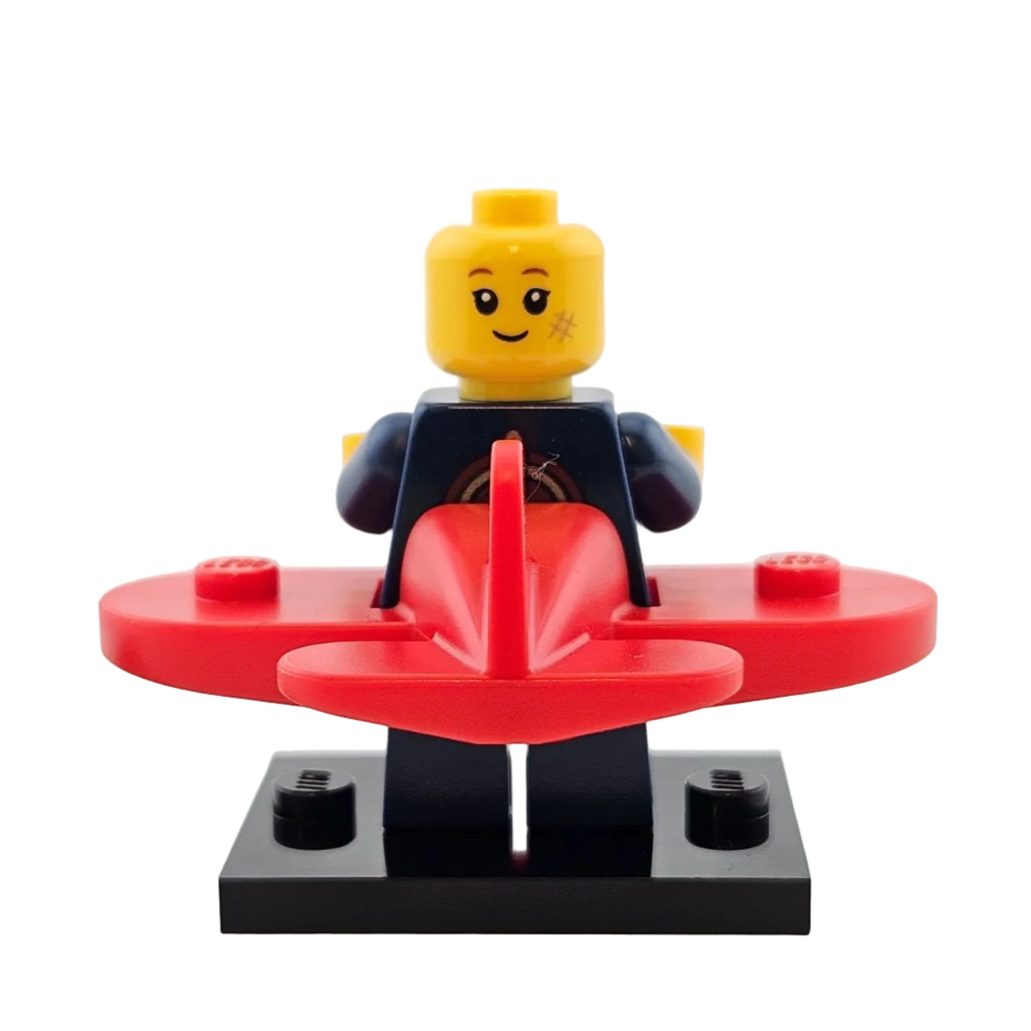LEGO Minifigures 71029 Series 21 Minifigur Airplanegirl Mädchen mit Flugzeug zweites Gesicht