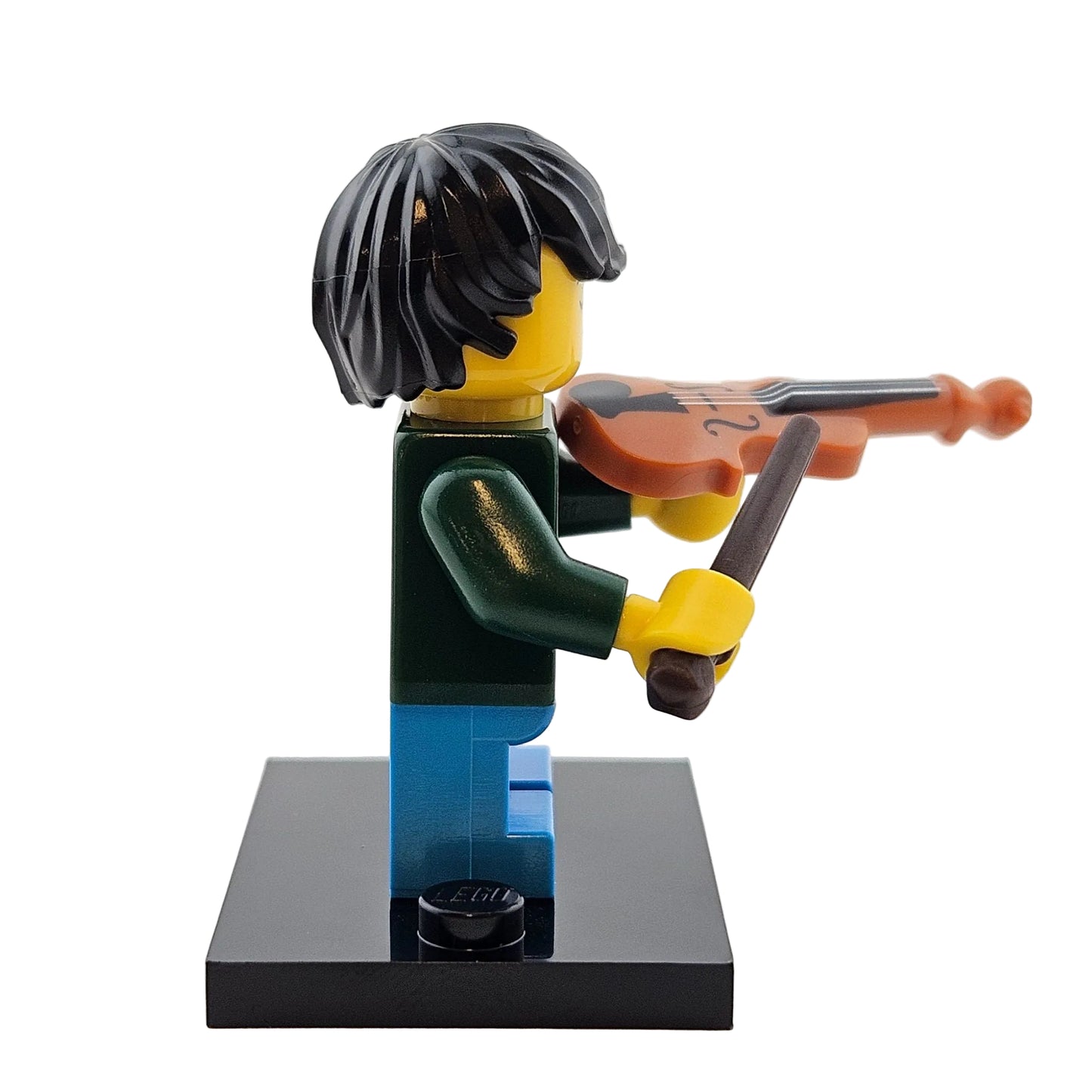 LEGO Minifigures 71029 Series 21 Minifigur Violin Kid Junge mit Geige Seitenansicht rechts