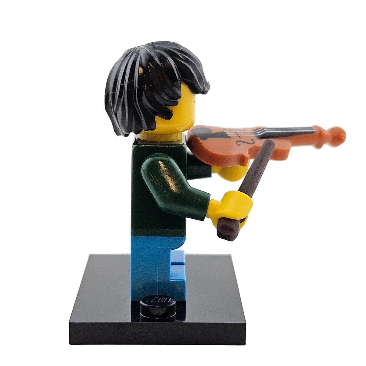 LEGO Minifigures 71029 Series 21 Minifigur Violin Kid Junge mit Geige Seitenansicht rechts